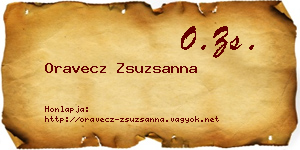 Oravecz Zsuzsanna névjegykártya