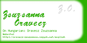 zsuzsanna oravecz business card